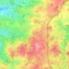 Carte topographique Les Gouttes, altitude, relief