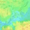 Carte topographique Marvina, altitude, relief