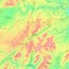 Carte topographique Huangping, altitude, relief