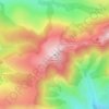 Carte topographique Puy de Bassierou, altitude, relief