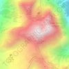 Carte topographique Appennino abruzzese, altitude, relief