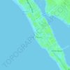 Carte topographique Siesta Key Beach, altitude, relief