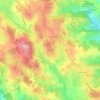 Carte topographique La Brunie, altitude, relief