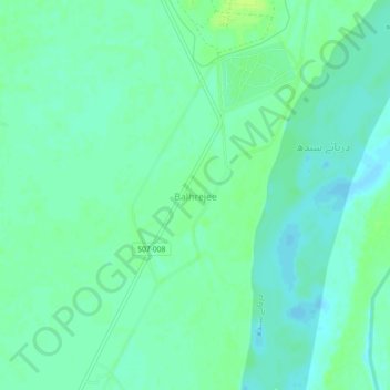 Carte topographique Balhrejee, altitude, relief