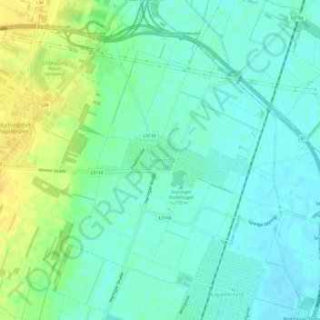 Carte topographique Seyring, altitude, relief