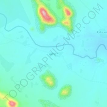 Carte topographique Gorom, altitude, relief