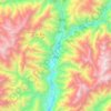 Carte topographique Chitrâl, altitude, relief