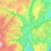 Carte topographique Brignais, altitude, relief