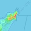 Carte topographique Cape Byron Lighthouse, altitude, relief