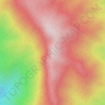 Carte topographique Doi Pha Hom Pok, altitude, relief