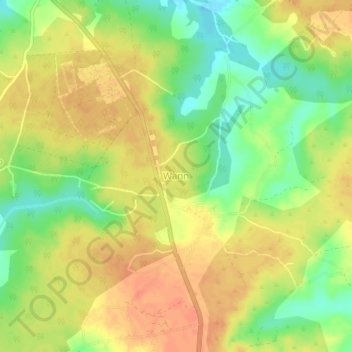 Carte topographique Wann, altitude, relief