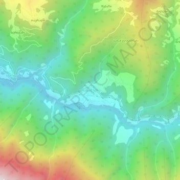 Carte topographique Lakhamula, altitude, relief