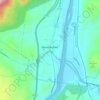 Carte topographique Ascutney, altitude, relief