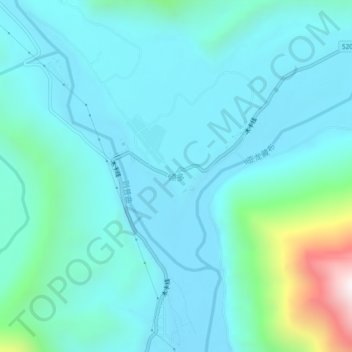 Carte topographique 倾多, altitude, relief