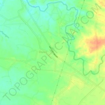 Carte topographique Dulao, altitude, relief