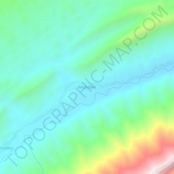 Carte topographique Michlifen, altitude, relief