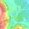 Carte topographique Degeberga, altitude, relief