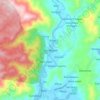 Carte topographique San Miguel, altitude, relief