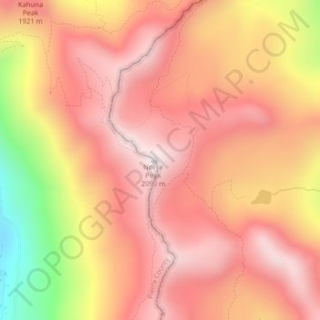 Carte topographique Norse Peak, altitude, relief