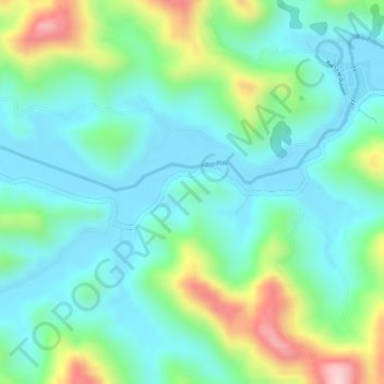 Carte topographique PO1, altitude, relief