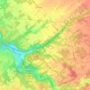 Carte topographique Hills, altitude, relief