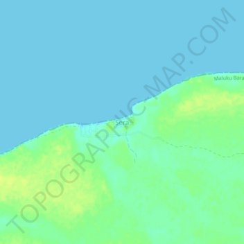 Carte topographique Sera, altitude, relief