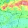 Carte topographique South Nutfield, altitude, relief