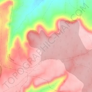 Carte topographique La Alcarria, altitude, relief