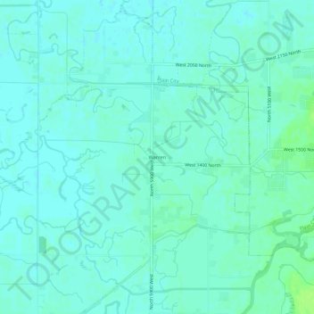 Carte topographique Warren, altitude, relief