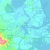 Carte topographique Tewantin, altitude, relief