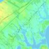 Carte topographique East Cutchogue, altitude, relief