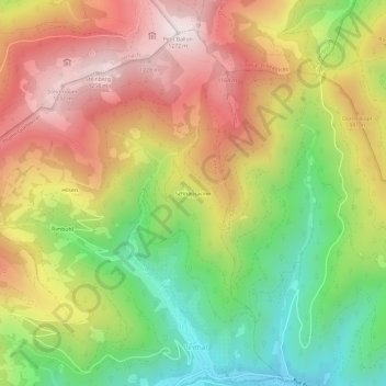 Carte topographique Schnapsacker, altitude, relief