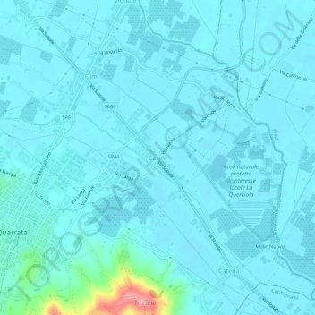 Carte topographique Casini, altitude, relief