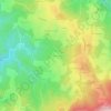 Carte topographique La Bretonne, altitude, relief
