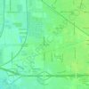 Carte topographique West Manteca, altitude, relief
