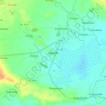 Carte topographique Mancha Khiri, altitude, relief