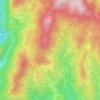 Carte topographique Castagneia, altitude, relief