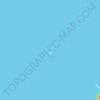 Carte topographique Estelas, altitude, relief