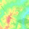 Carte topographique Lake Cumberland West, altitude, relief