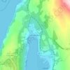 Carte topographique Garelochhead, altitude, relief