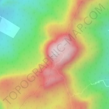 Carte topographique Pedra da Rajada, altitude, relief