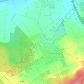 Carte topographique Am Kuhtrieb, altitude, relief