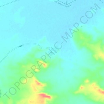 Carte topographique Aiyar, altitude, relief