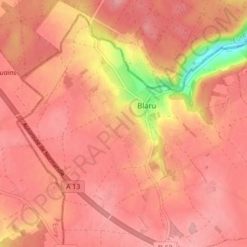 Carte topographique Le But, altitude, relief