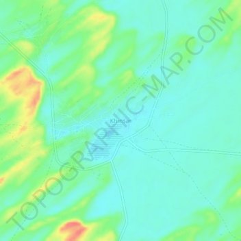 Carte topographique Khinsar, altitude, relief