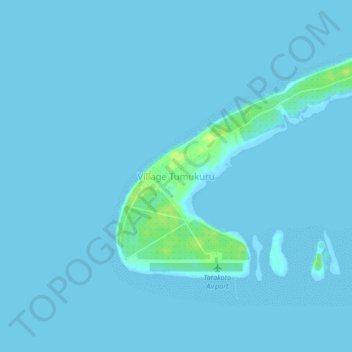 Carte topographique Village Tumukuru, altitude, relief