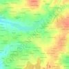 Carte topographique Les Basse Naudières, altitude, relief