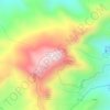 Carte topographique El Yunque, altitude, relief