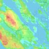 Carte topographique Västervik, altitude, relief