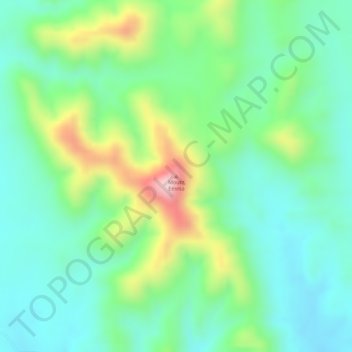 Carte topographique Mount Emma, altitude, relief